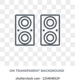 Sound system icon. Sound system design concept from Music collection. Simple element vector illustration on transparent background.
