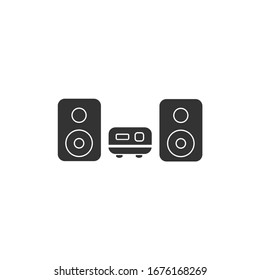 sound system icon. design element for illustration.