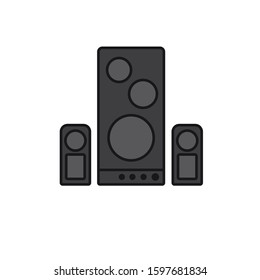 Sound system icon design template EPS 10