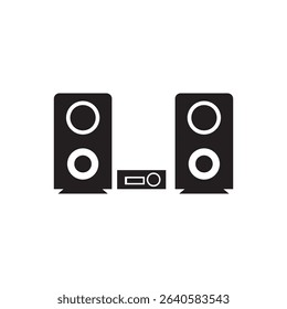 sound system icon illustration element design