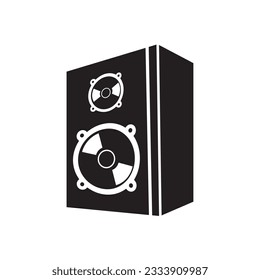 sound system icon logo vector design template