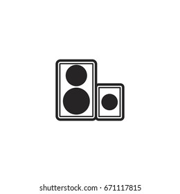 sound system icon. sign design