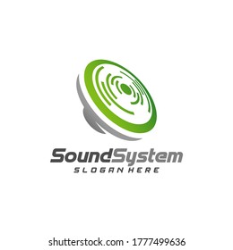 Sound System Logo Design Vector, Sound Logo Template, Concept Design Creative, Icon Symbol
