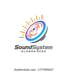 Sound System Logo Design Vector, Sound Logo Template, Concept Design Creative, Icon Symbol