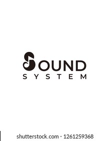 sound system logo vector design