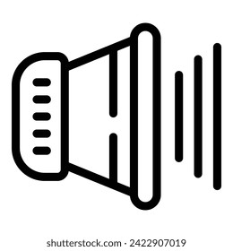 Sound system tracker icon outline vector. Pet care walking. Urban monitoring