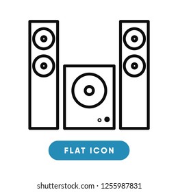Sound system vector icon