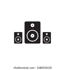 diseño del logotipo de la ilustración del vector del sistema de sonido