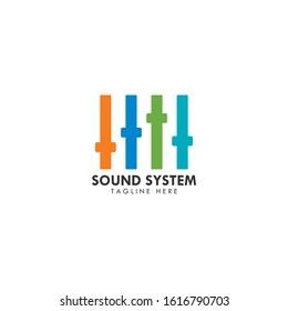 Sound system volume control icon vector illustration design 
