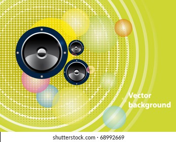 Sound Theme. Abstract vector background.