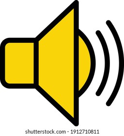 sound vector color line icon