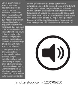 sound vector icon 10 eps