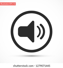 sound vector icon 10 eps