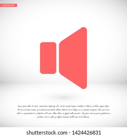 sound vector icon 10 eps , Lorem ipsum Flat design