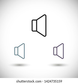 sound vector icon 10 eps , Lorem ipsum Flat design