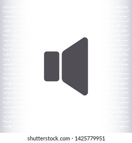 sound vector icon 10 eps , Lorem ipsum Flat design