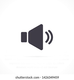 sound vector icon 10 eps , Lorem ipsum Flat design