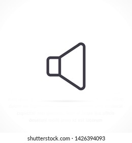 sound vector icon 10 eps , Lorem ipsum Flat design