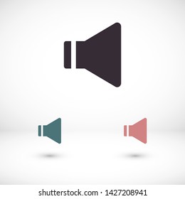 sound vector icon 10 eps , Lorem ipsum Flat design