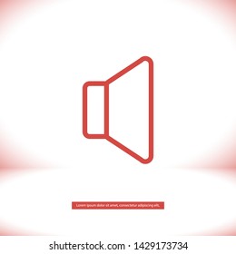 sound vector icon 10 eps , Lorem ipsum Flat design