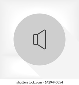 sound vector icon 10 eps , Lorem ipsum Flat design