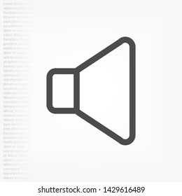 sound vector icon 10 eps , Lorem ipsum Flat design
