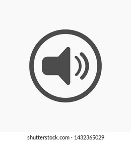 sound vector icon 10 eps , Lorem ipsum Flat design