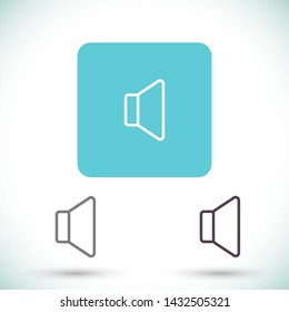 sound vector icon 10 eps , Lorem ipsum Flat design