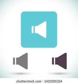 sound vector icon 10 eps , Lorem ipsum Flat design
