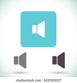 sound vector icon 10 eps , Lorem ipsum Flat design