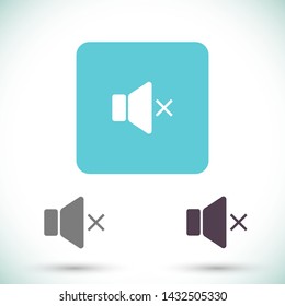 sound vector icon 10 eps , Lorem ipsum Flat design