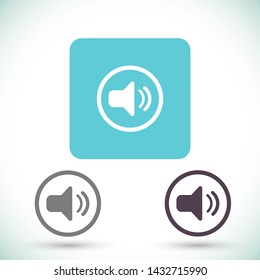 sound vector icon 10 eps , Lorem ipsum Flat design