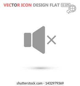 sound vector icon 10 eps , Lorem ipsum Flat design