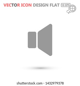 sound vector icon 10 eps , Lorem ipsum Flat design