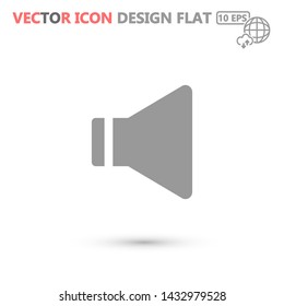 sound vector icon 10 eps , Lorem ipsum Flat design