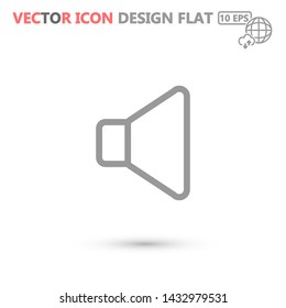 sound vector icon 10 eps , Lorem ipsum Flat design