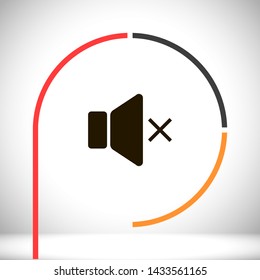 sound vector icon 10 eps , Lorem ipsum Flat design