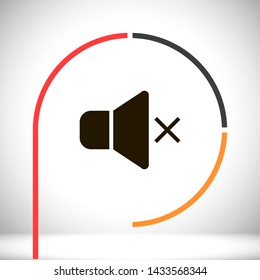 sound vector icon 10 eps , Lorem ipsum Flat design