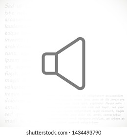 sound vector icon 10 eps , Lorem ipsum Flat design