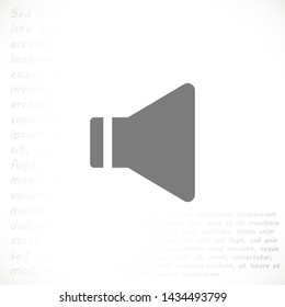 sound vector icon 10 eps , Lorem ipsum Flat design