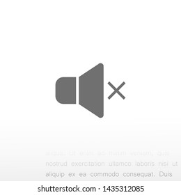 sound vector icon 10 eps , Lorem ipsum Flat design