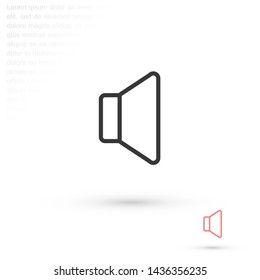 sound vector icon 10 eps , Lorem ipsum Flat design