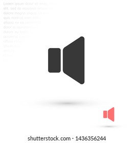 sound vector icon 10 eps , Lorem ipsum Flat design