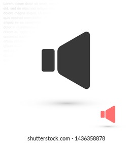 sound vector icon 10 eps , Lorem ipsum Flat design