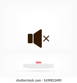 sound vector icon 10 eps , Lorem ipsum Flat design