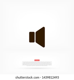 sound vector icon 10 eps , Lorem ipsum Flat design