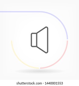sound vector icon 10 eps , Lorem ipsum Flat design
