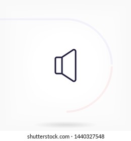 sound vector icon 10 eps , Lorem ipsum Flat design