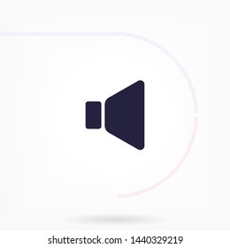 sound vector icon 10 eps , Lorem ipsum Flat design