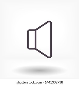 sound vector icon 10 eps , Lorem ipsum Flat design